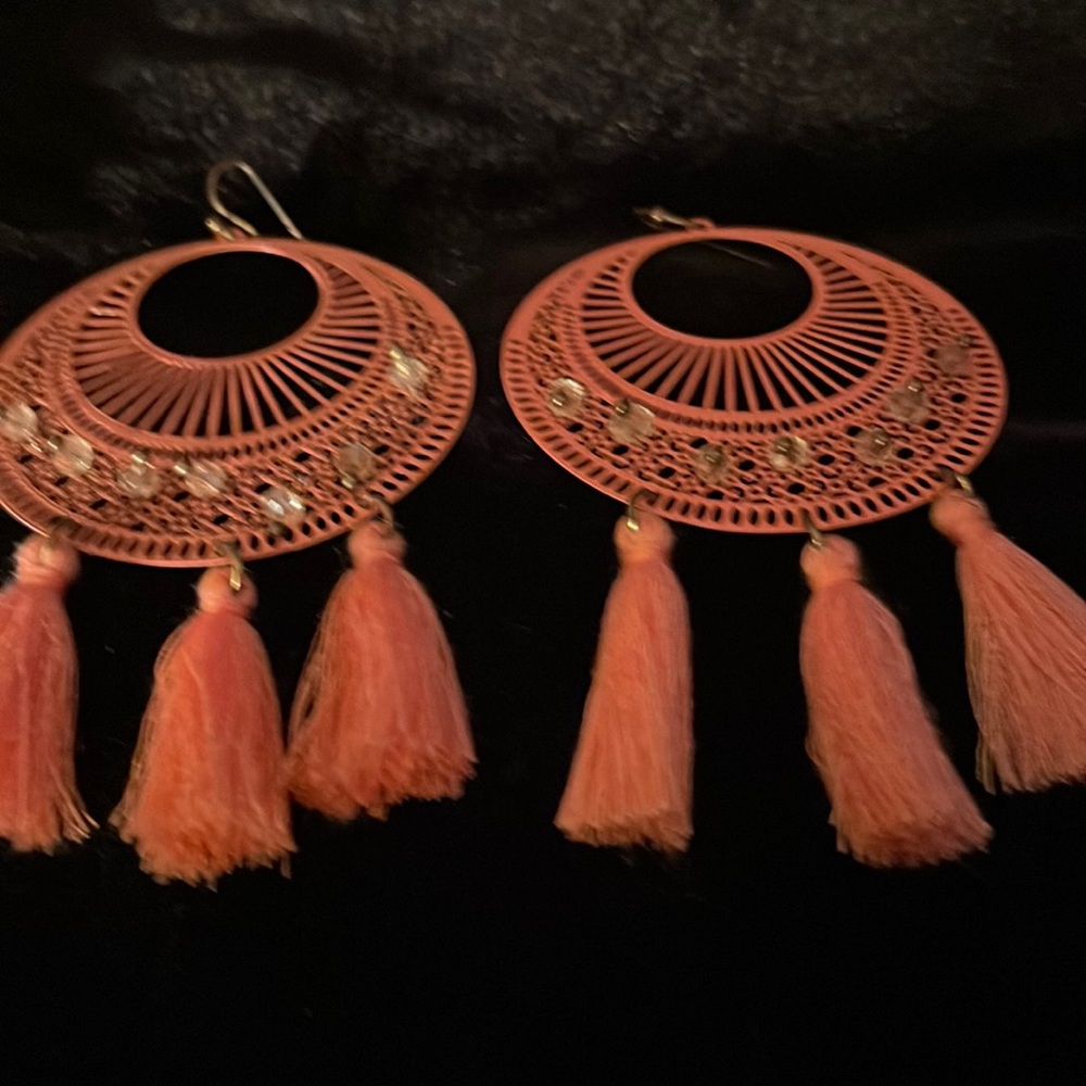 Pink earrings